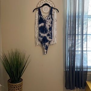 Blue Tie-Dye Bodysuit